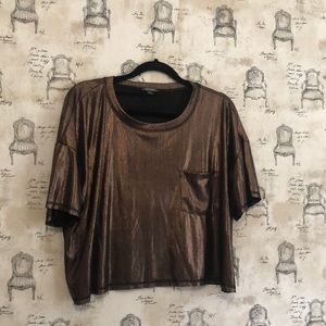 Bronze Shimmery Crop top